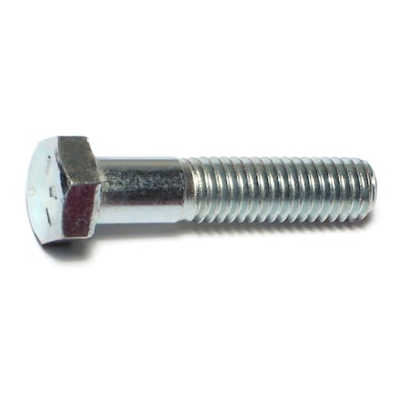 Midwest Fastener Grade 5, 3/8"-16 Hex Head Cap Screw, Zinc Plated Steel, 1-3/4 in L, 100 PK 00297
